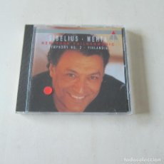 Discos de vinilo: SYBELIUS. SYMPHONIC Nº2. FINLANDIA - ZUBIN METHA. NEW YORK PHILHARMONIC (TELDEC) CD