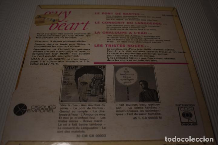 Discos de vinilo: SINGLE GUY BEART - Foto 3