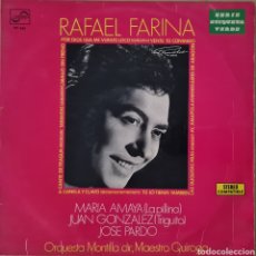 Disques de vinyle: LP - RAFAEL FARINA - CANTE DE FRAGUA 1972. Lote 359995425