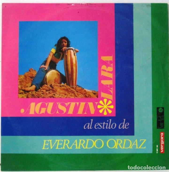 Discos de vinilo: AGUSTIN LARA - AL ESTILO DE EVERARDO ORDAZ - LP - Foto 1