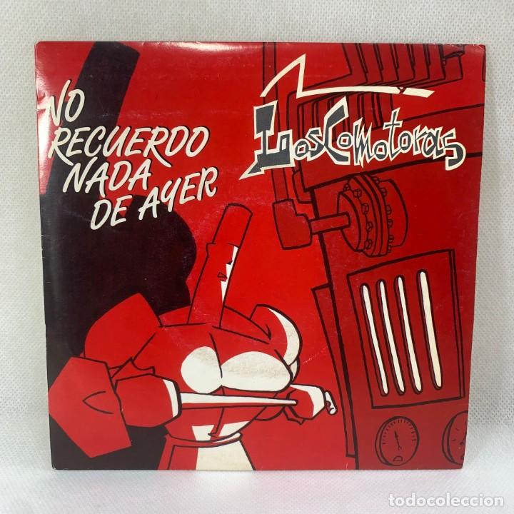 Disques de vinyle: SINGLE LOSCOMOTORAS - NO RECUERDO NADA DE AYER + INSERT - ESPA&Ntilde;A - A&Ntilde;O 1990