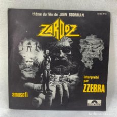Discos de vinil: SINGLE ZZEBRA - ZARDOZ / AMUSOFE - FRANCIA - AÑO 1974. Lote 360089690
