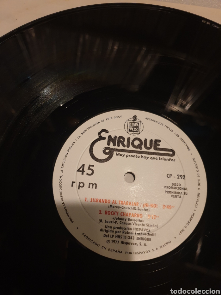 Discos de vinilo: Enrique - Enrique. Promocional - Foto 3