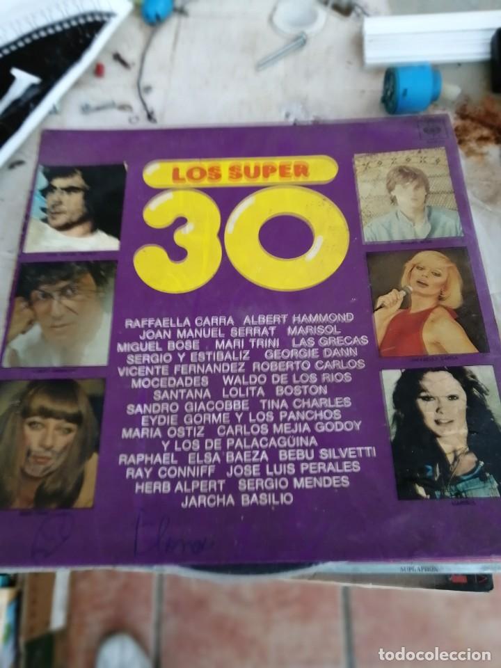 Discos de vinilo: los super 30 - doble lp - cbs 1977 - Foto 1