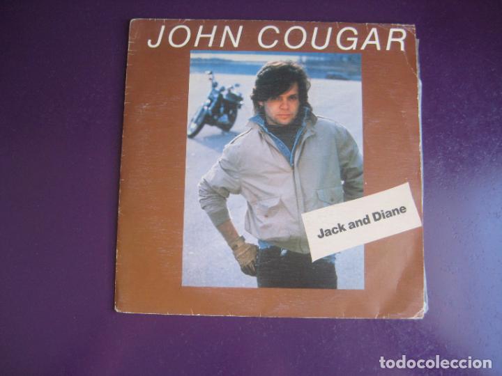 Discos de vinil: John Cougar &lrm;&ndash; Jack And Diane - Sg WEA 1982 PROMO - AMERICANA ROCK N FOLK - SIN APENAS USO EN VINILO