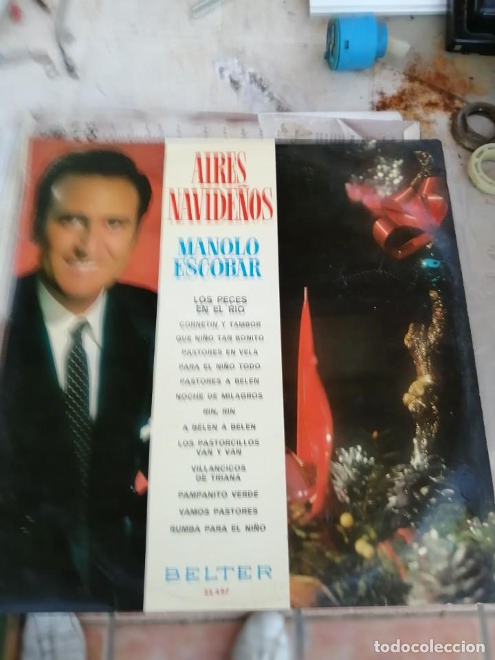 Discos de vinilo: MANOLO ESCOBAR (LP) AIRES NAVIDE&Ntilde;OS A&Ntilde;O 1973 - Foto 1