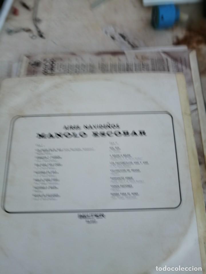 Discos de vinilo: MANOLO ESCOBAR (LP) AIRES NAVIDE&Ntilde;OS A&Ntilde;O 1973 - Foto 2