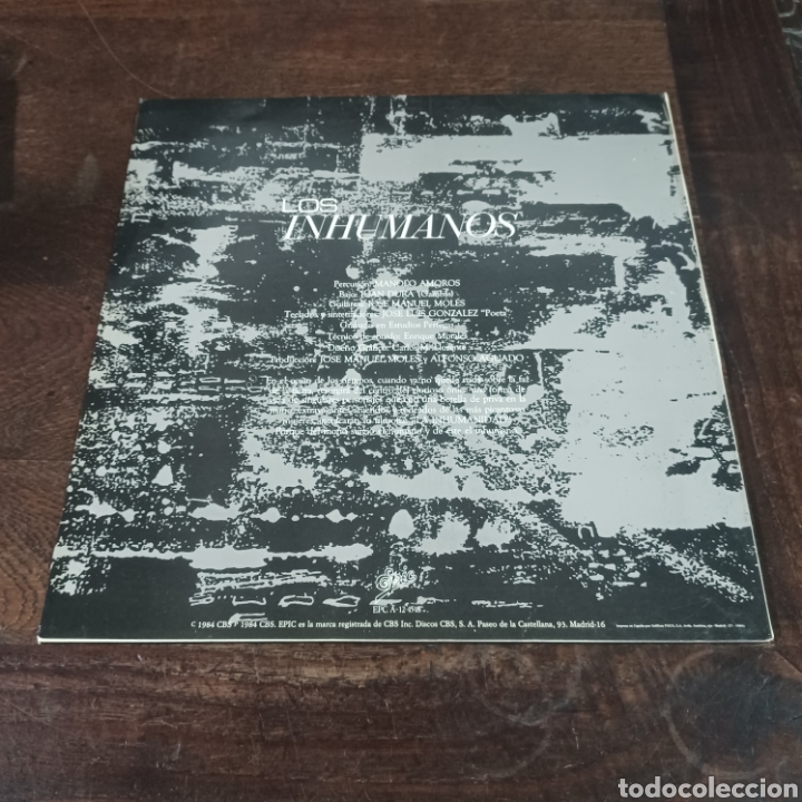 Discos de vinilo: LIS INHUMANOS / MAXI-SINGLE 1984 EPIC - Foto 2
