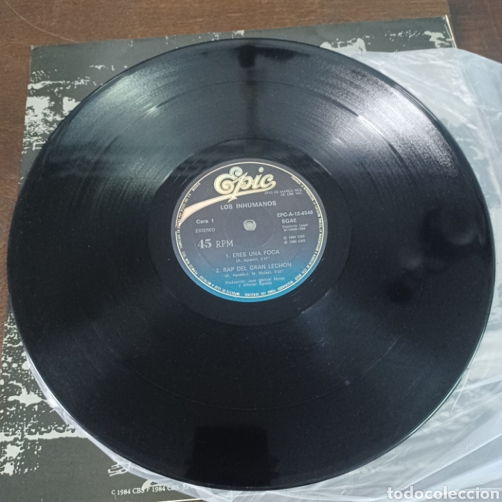 Discos de vinilo: LIS INHUMANOS / MAXI-SINGLE 1984 EPIC - Foto 4