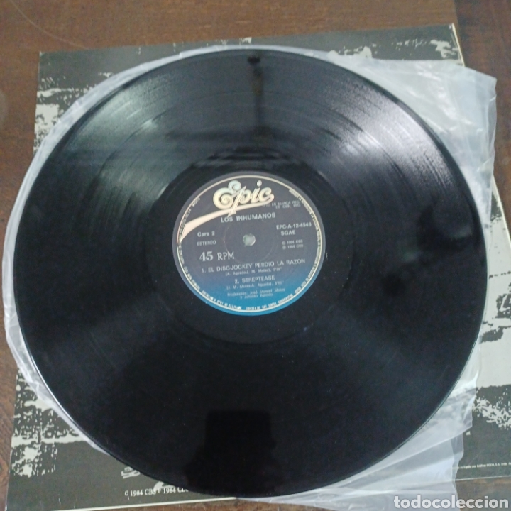 Discos de vinilo: LIS INHUMANOS / MAXI-SINGLE 1984 EPIC - Foto 5