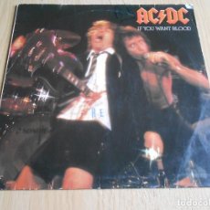 Discos de vinilo: AC / DC, - IF YOU WANT BLOOD - LP, RIFF RAFF + 9, AÑO 1978 MADE IN GERMANY. Lote 360260465