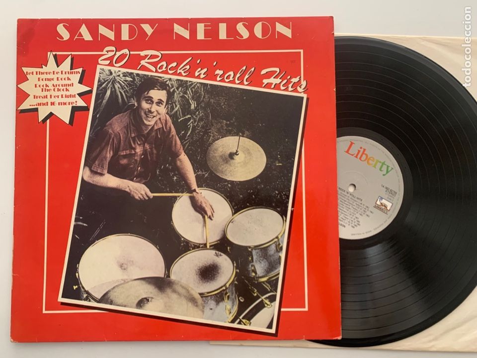 Discos de vinilo: lp Sandy Nelson &ndash; 20 Rock N Roll Hits - Foto 1