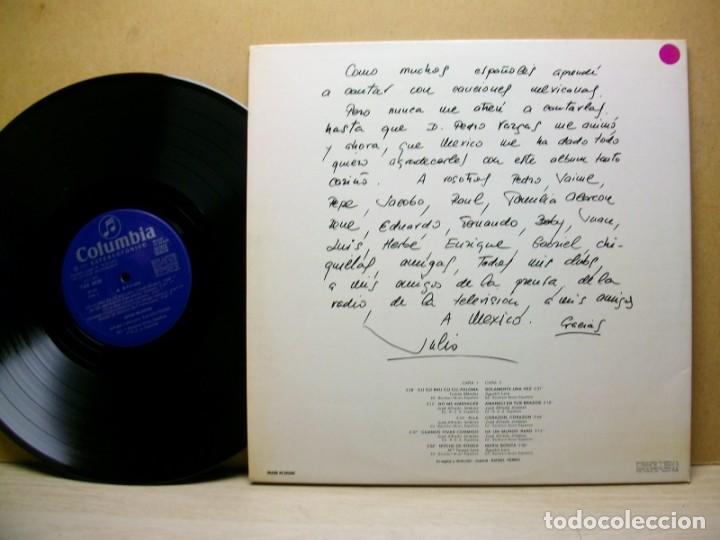 Discos de vinilo: JULIO IGLESIAS &ndash; A M&Eacute;XICO LP - Foto 2