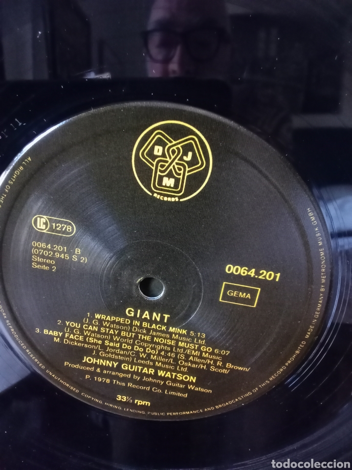 Discos de vinilo: JOHNNY GUITAR WATSON 1978 &rdquo; GIANT &rdquo; Original UK - Foto 4
