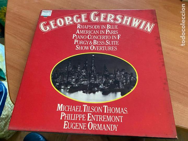 Discos de vinilo: GEORGE GERSHWIN CAJA BOX 3 LP Y LIBRETO (B-59) - Foto 1
