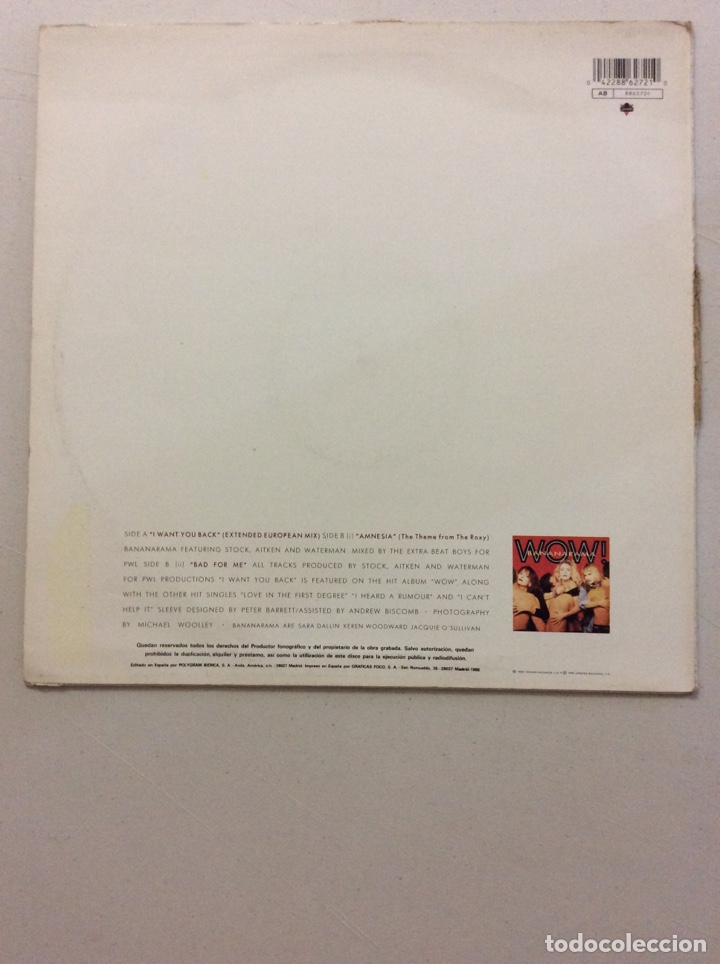 Discos de vinilo: Bananarama. I want you back. - Foto 2