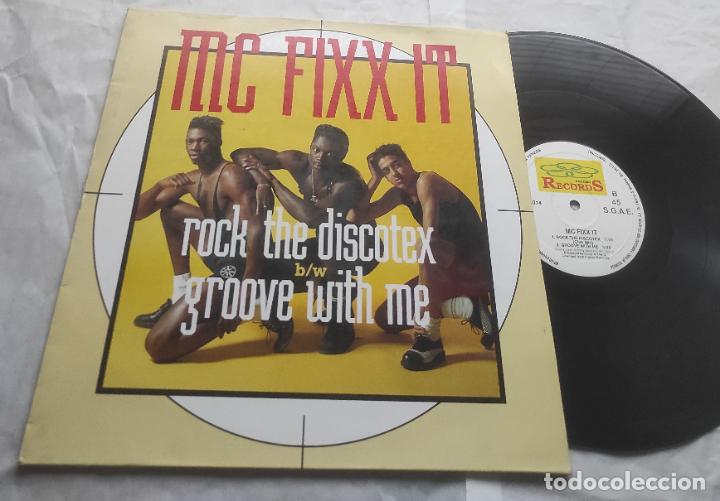 Discos de vinilo: MC FIXX IT - ROCK THE DISCOTEX - MAXI - - Foto 1