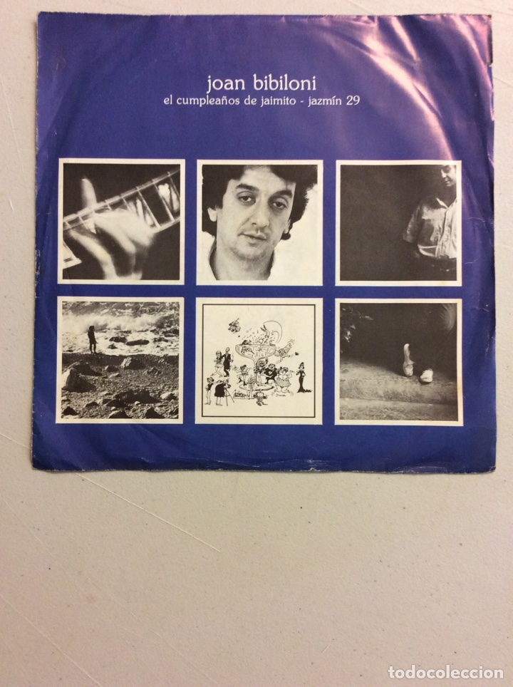 Discos de vinilo: Joan Bibiloni. El cumplea&ntilde;os de Jaimito. Jazm&iacute;n 29. - Foto 1