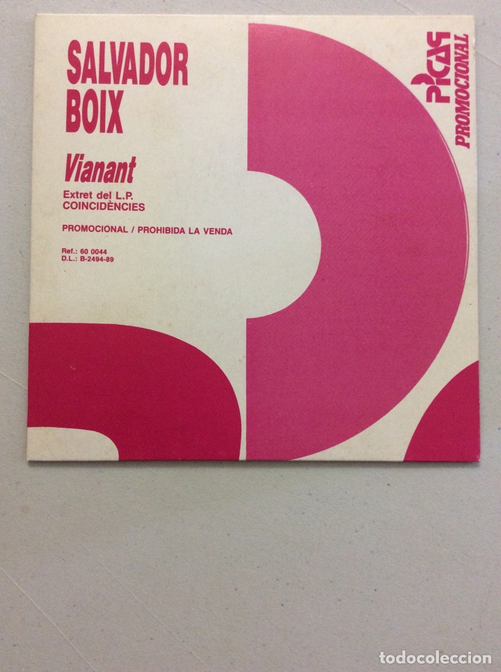 Discos de vinilo: Salvador Boix. Vianant. - Foto 1