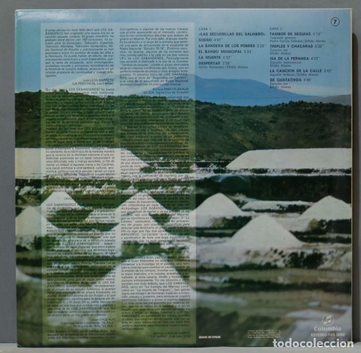 Discos de vinilo: LP. Los Sabande&ntilde;os &ndash; Las Seguidillas Del Salinero - Foto 2