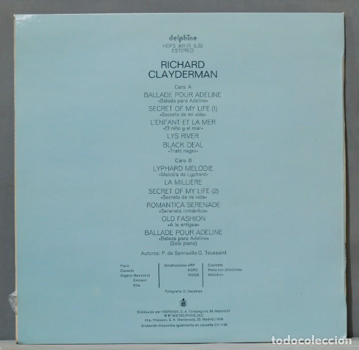 Discos de vinilo: LP. Richard Clayderman &ndash; Balada Para Adeline - Foto 2
