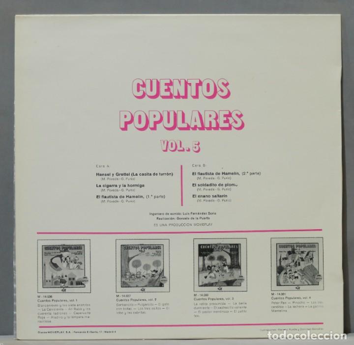 Discos de vinilo: LP. Cuentos Populares Vol. 5 - Foto 2
