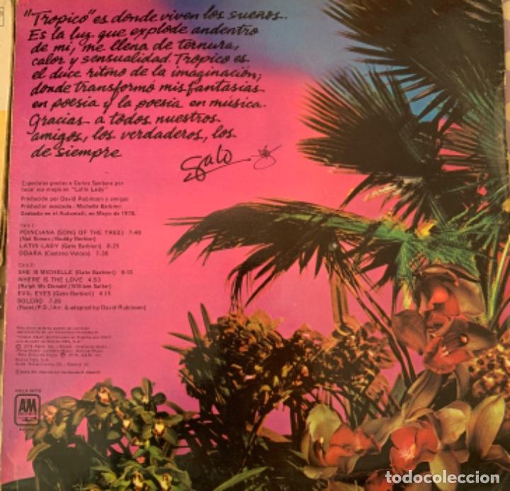 Discos de vinilo: Gato Barbieri Tr&oacute;pico - Foto 2
