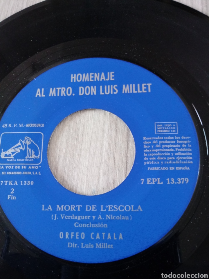 Discos de vinilo: Homenaje al maestro Don Luis Millet 1 y 3.Singles. - Foto 4