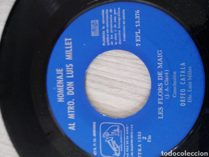 Discos de vinilo: Homenaje al maestro Don Luis Millet 1 y 3.Singles. - Foto 5