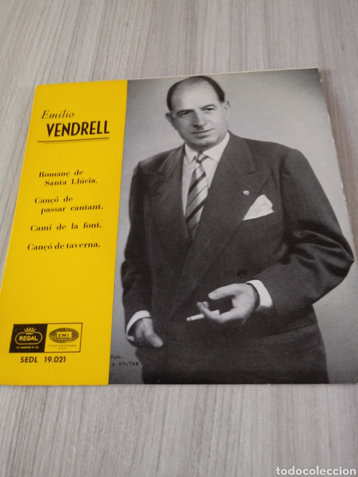 Discos de vinilo: Single Emilio Vendrell.EMI de 1958. - Foto 1