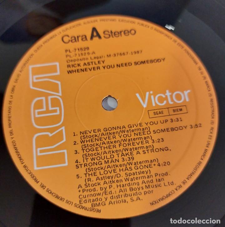 Discos de vinilo: rick astley - whenever you need somebody - Foto 3