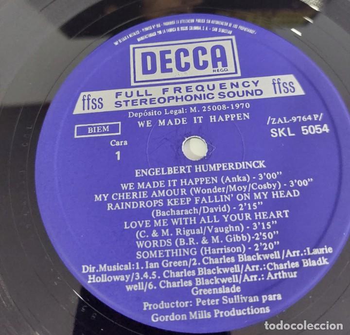 Discos de vinilo: engelbert humperdinck - we made it happen - Foto 3