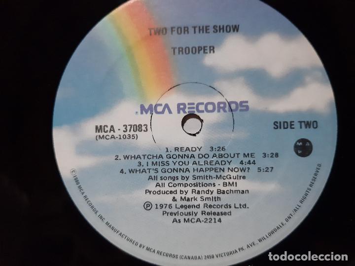 Discos de vinilo: TROOPER -TWO FOR THE SHOW- (1980) LP DISCO VINILO - Foto 3
