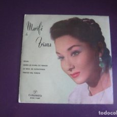 Discos de vinilo: MARIFE DE TRIANA - SOLEA / TIENTOS DEL VIENTO +2 EP COLUMBIA 1961 - CANCION ESPAÑOLA, COPLA,