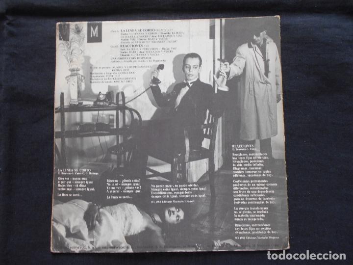 Discos de vinilo: ALASKA Y LOS PEGAMOIDES // LA LINEA SE CORTO + 1 - Foto 2