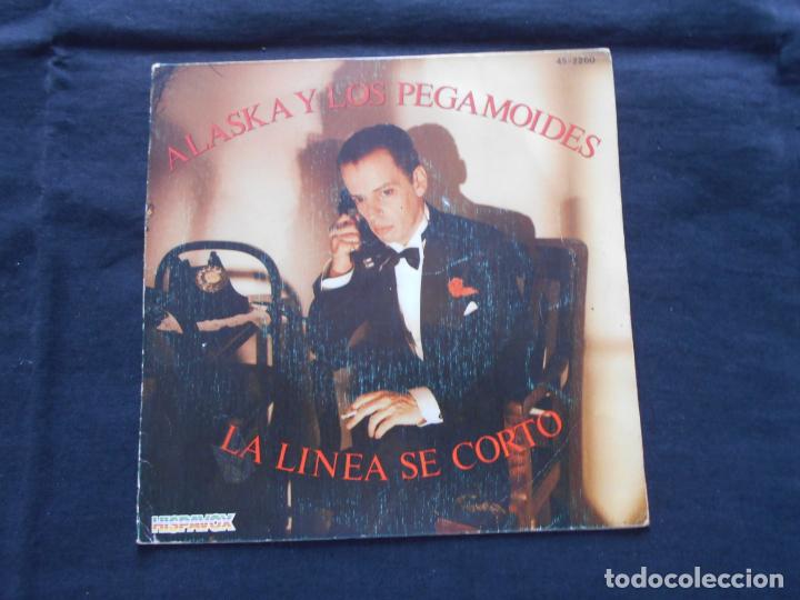 Discos de vinilo: ALASKA Y LOS PEGAMOIDES // LA LINEA SE CORTO + 1 - Foto 1