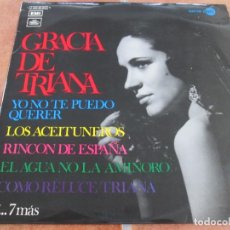 Discos de vinilo: GRACIA DE TRIANA - YO NO TE PUEDO QUERER + 10. LP RECOPILATORIO 12· 1972. MAGNÍFICO ESTADO