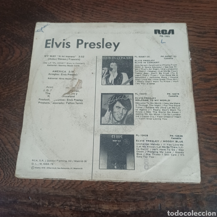 Discos de vinilo: ELVIS - MY WAY 1978 SPAIN - Foto 2