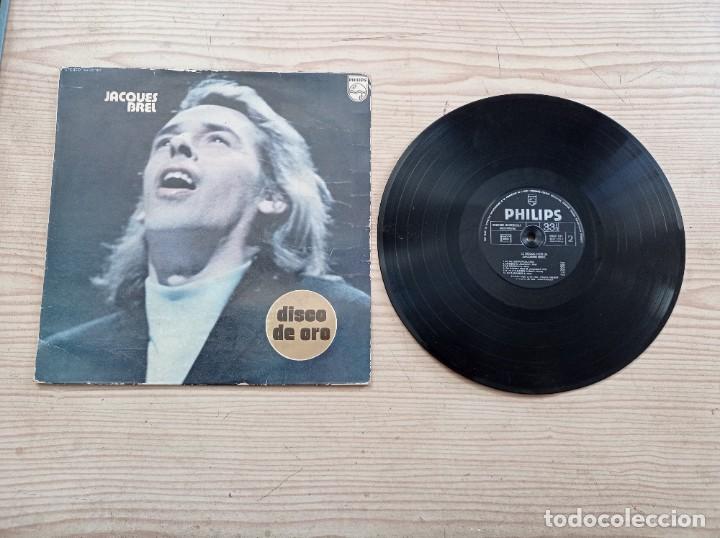 Discos de vinilo: Jacques Brel - Disco De Oro LP - Vinilo Ondulado - Foto 1