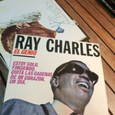 Discos de vinilo: RAY CHARLES, EP, OH, LONESOME ME / MAKING BELIEVE / TAKE THESE CHAINS FROM MY HEART / SOMEDAY 1962. Lote 360957485