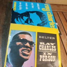 Discos de vinilo: RAY CHARLES IN PERSON WHAT'D I SAY YES, INDEED DROWN IN MY OWN TEARS BELTER 1960. Lote 360973705