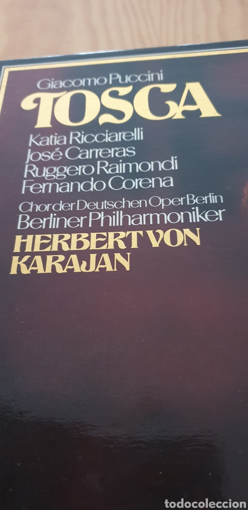Discos de vinilo: Tosca 2 lps con la filarm&oacute;nica de Berl&iacute;n - Foto 2