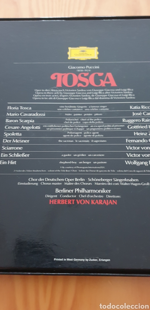 Discos de vinilo: Tosca 2 lps con la filarm&oacute;nica de Berl&iacute;n - Foto 4