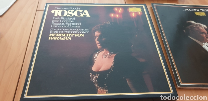 Discos de vinilo: Tosca 2 lps con la filarm&oacute;nica de Berl&iacute;n - Foto 1
