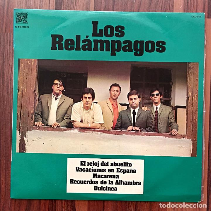 Discos de vinilo: LP LOS REL&Aacute;MPAGOS - EL RELOJ DEL ABUELITO - CAUDAL 1977 - Foto 1