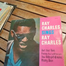 Discos de vinilo: SINGS RAY CHARLES. BELTER AINT THAT LOVE FUNNY THIS LITTLE GIRL OF MINE MARY ANN. Lote 361011760