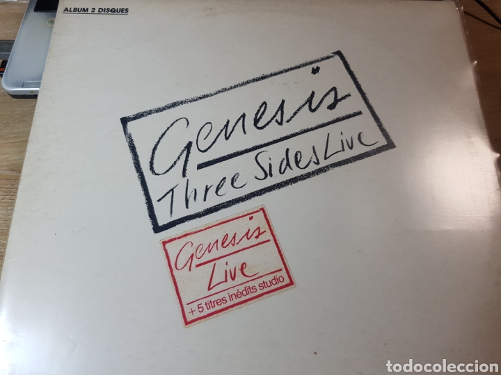Discos de vinilo: GENESIS THREE SIDES LIVE DOBLE LP EDICION FRANCESA - Foto 1