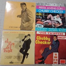 Discos de vinilo: CHUBBY CHECKER EL REY DEL TWIST 4 EPS ODEÓN CAMEO PARKWAY. 1960/65