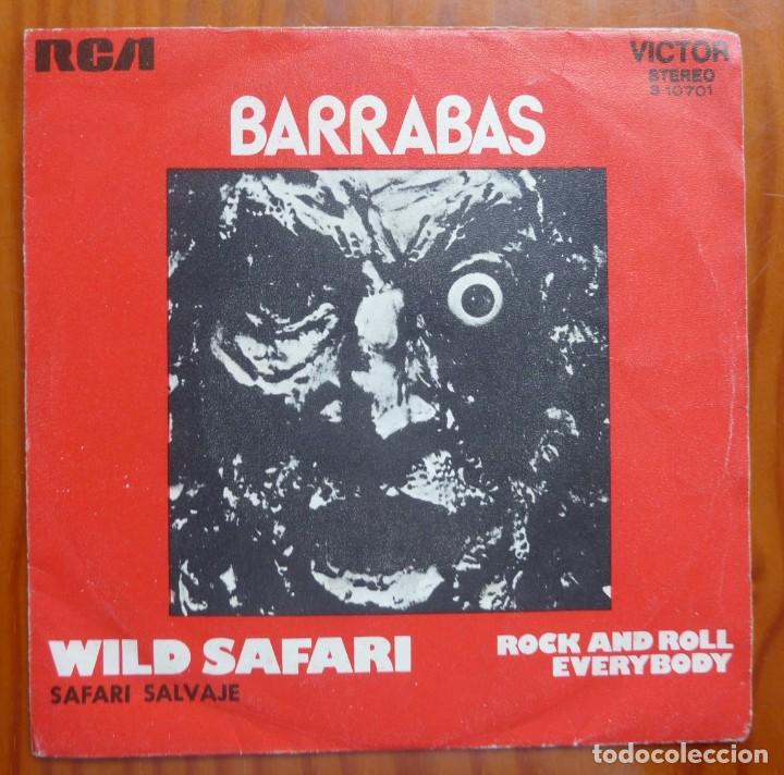 Discos de vinilo: BARRABAS / WILD SAFARI / 1972 / SINGLE - Foto 1