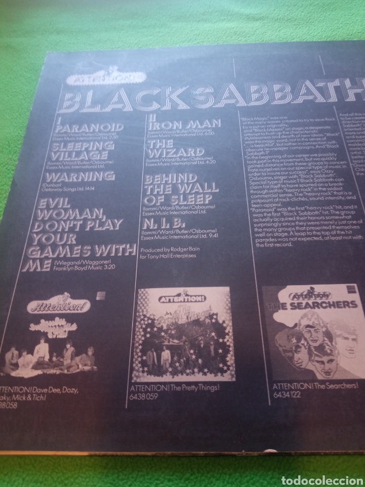 Discos de vinilo: Black Sabbath - Attention! - Foto 2